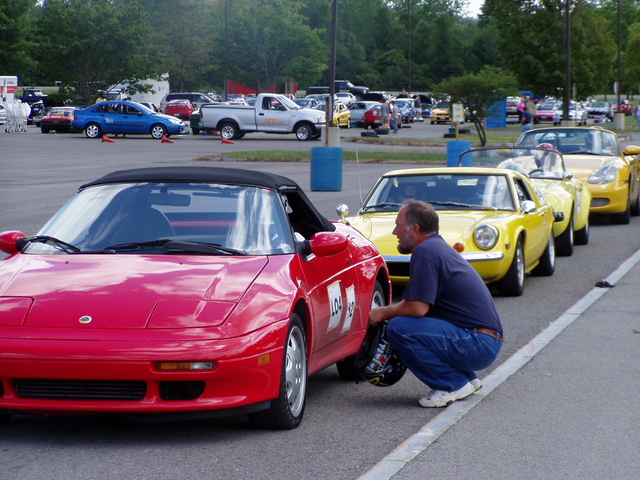 Dun Dun DUNAAHHH! It's Safety Man! Giving a quick pep talk to a driver.
