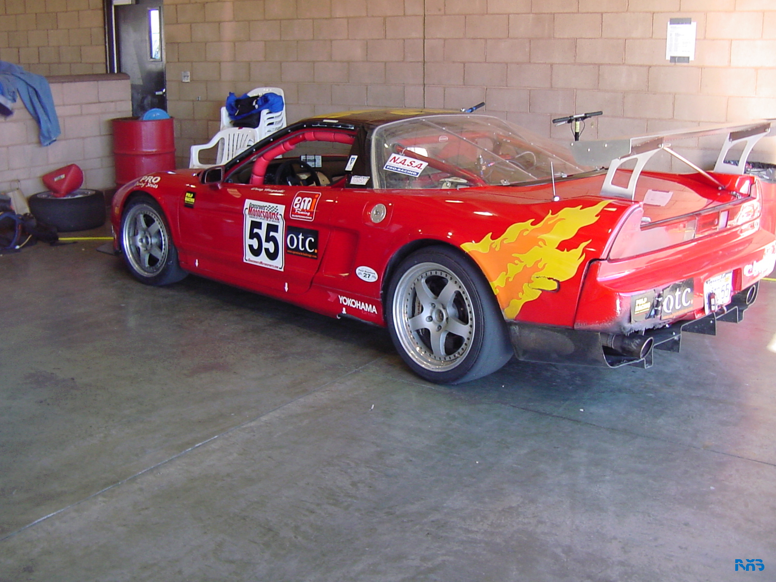 The Team Pulp Racing Flamemobile!
